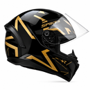 Capacete Peels Spike ll - Preto e dourado brilho