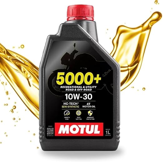 Óleo Motul 5000 4T 10W30 SL Semi-Sintético 1L - Frasco Original