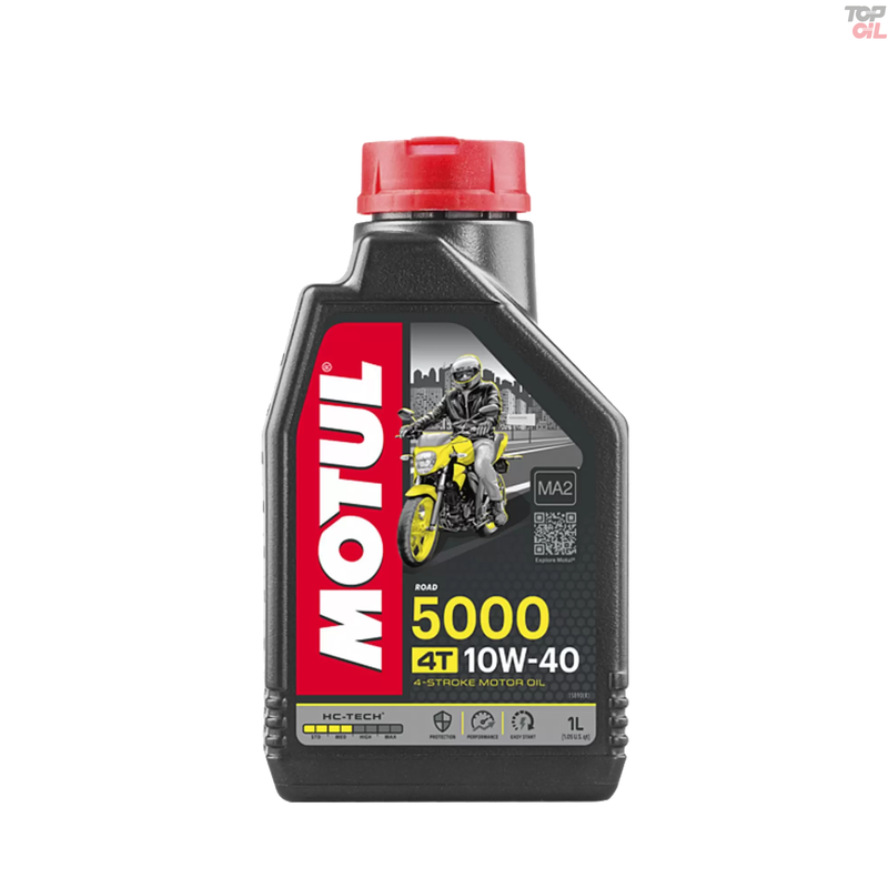 Óleo Motul 5000 4T 10W40 SL Semi-Sintético 1L - Frasco Original
