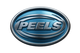 PEELS logo em alto relevo