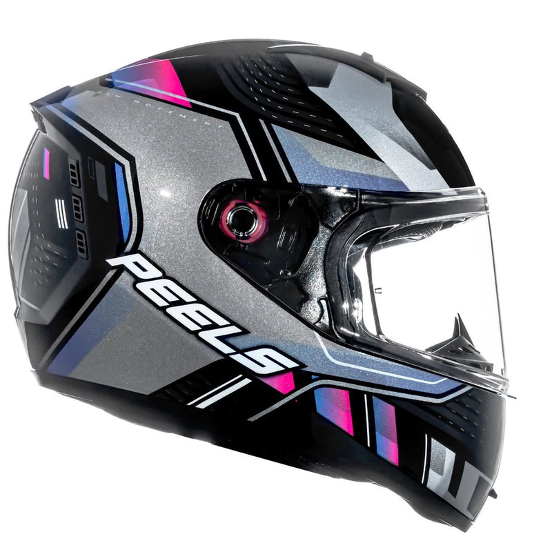 Capacete Peels ICON 23 FORCE Original C/Visor Preto/Cyber - Tecnologia Avançada e Design Futurista